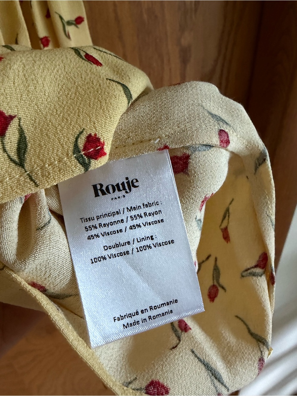 Rouje Andria Floral Mino Dress Sz 6 - Picture 7 of 8